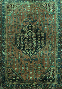 Persian Turquoise Traditional Rug, tr108turq