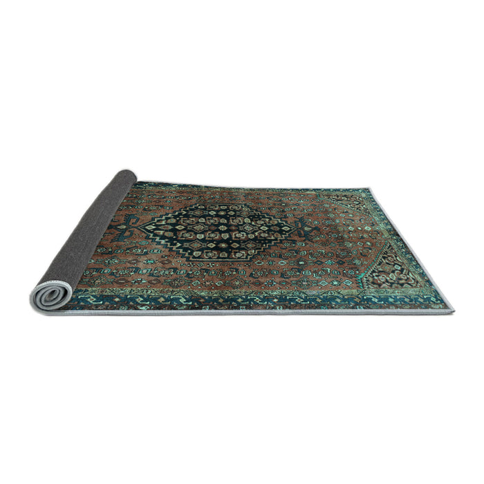 Sideview of Persian Light Blue Traditional Rug, tr108lblu