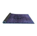 Sideview of Persian Blue Traditional Rug, tr108blu