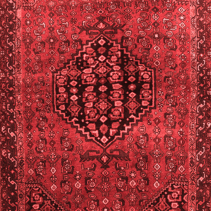 Machine Washable Persian Red Traditional Rug, wshtr108red