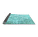 Sideview of Persian Light Blue Traditional Rug, tr1090lblu