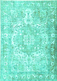 Persian Turquoise Traditional Rug, tr1090turq