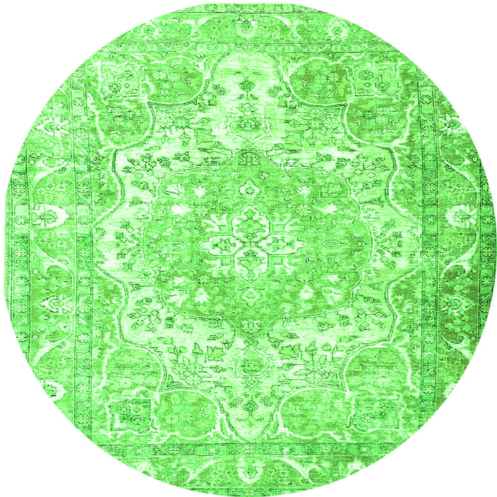 Machine Washable Persian Green Traditional Area Rugs, wshtr1090grn