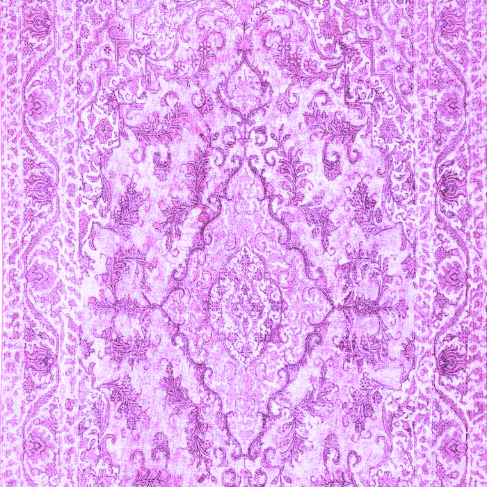 Machine Washable Persian Purple Traditional Area Rugs, wshtr1091pur