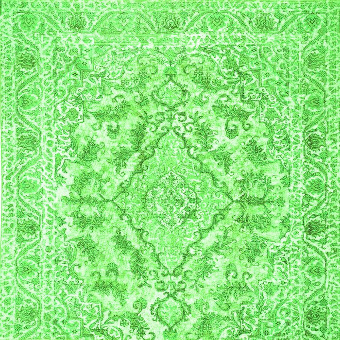 Serging Thickness of Persian Green Traditional Rug, tr1091grn