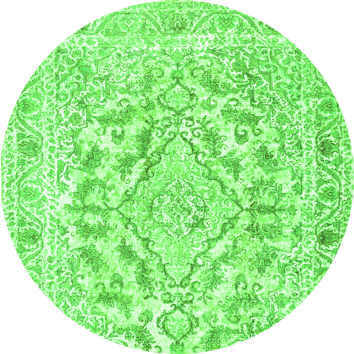 Machine Washable Persian Green Traditional Area Rugs, wshtr1091grn