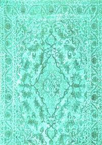 Persian Turquoise Traditional Rug, tr1091turq