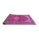 Sideview of Medallion Pink Traditional Rug, tr1092pnk