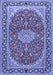 Medallion Blue Traditional Rug, tr1092blu