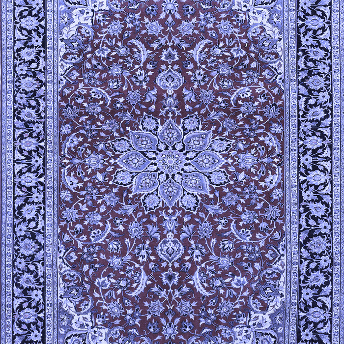 Medallion Blue Traditional Rug, tr1092blu