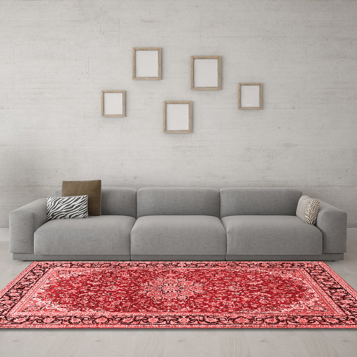 Traditional Red Washable Rugs