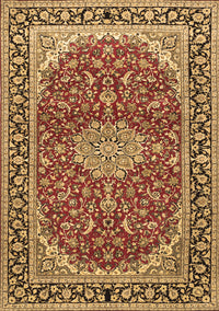 Medallion Brown Traditional Rug, tr1092brn