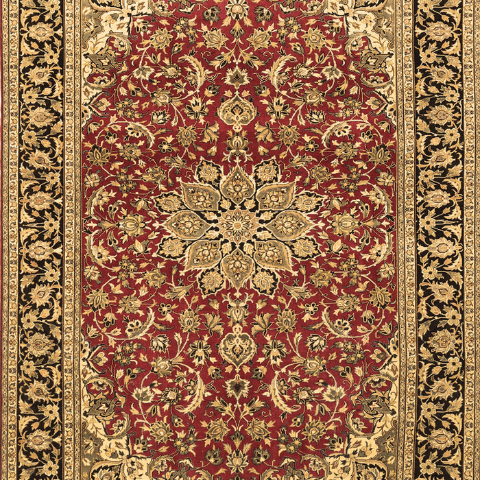 Medallion Brown Traditional Rug, tr1092brn