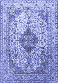 Medallion Blue Traditional Rug, tr1093blu