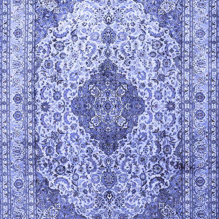 Medallion Blue Traditional Rug, tr1093blu