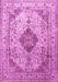 Medallion Pink Traditional Rug, tr1093pnk