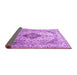 Sideview of Medallion Purple Traditional Rug, tr1093pur