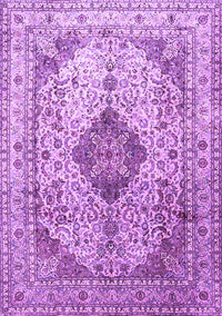 Medallion Purple Traditional Rug, tr1093pur