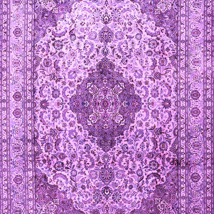 Medallion Purple Traditional Rug, tr1093pur