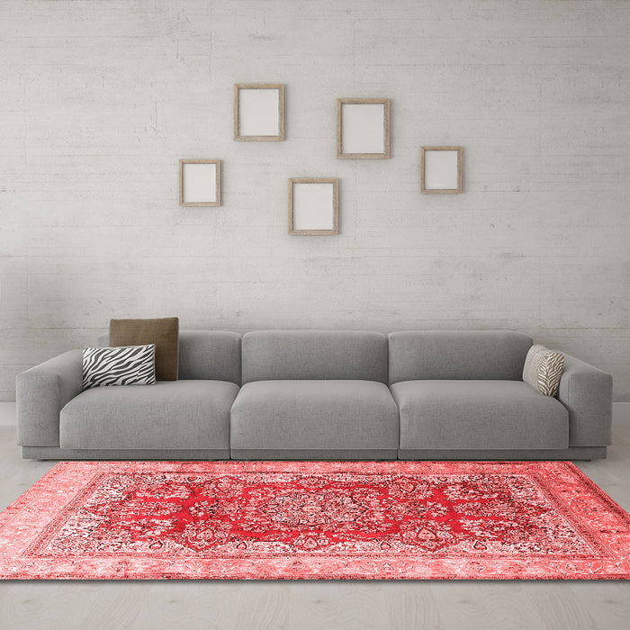 Traditional Red Washable Rugs