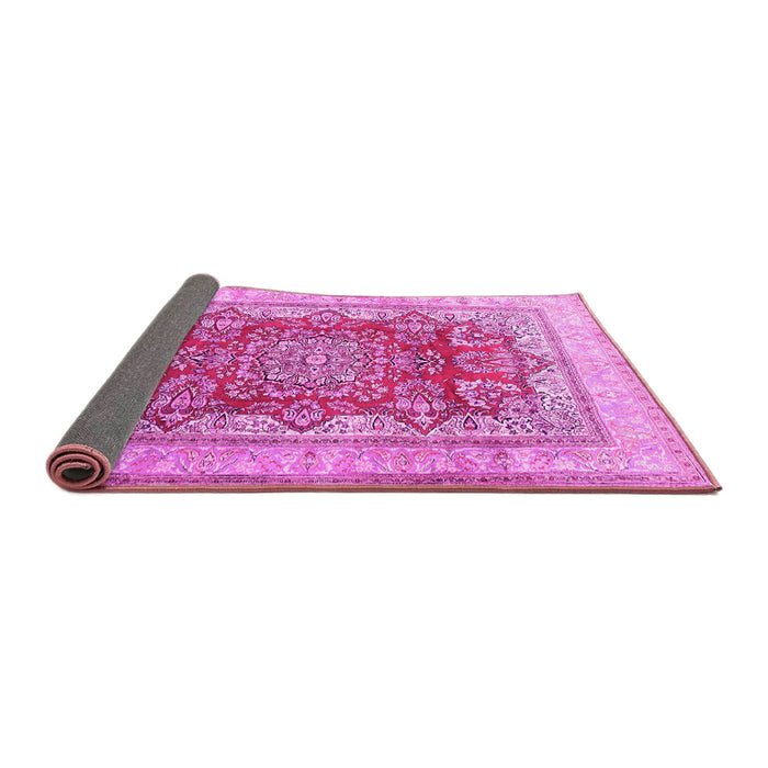 Sideview of Persian Pink Traditional Rug, tr1094pnk