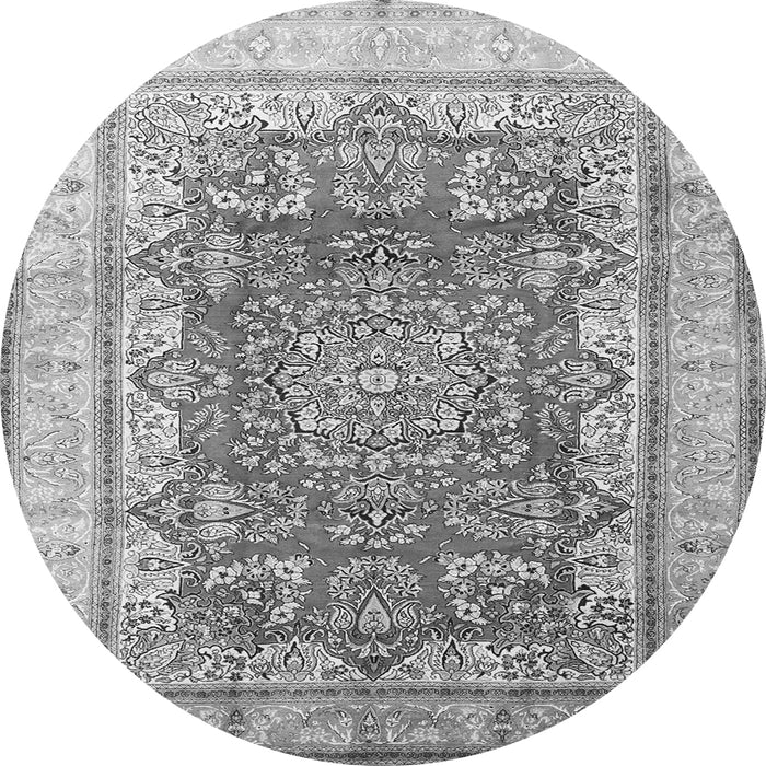 Square Persian Gray Traditional Rug, tr1094gry