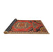 Sideview of Traditional Bronze Brown Medallion Rug, tr1095