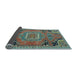 Sideview of Medallion Light Blue Traditional Rug, tr1095lblu