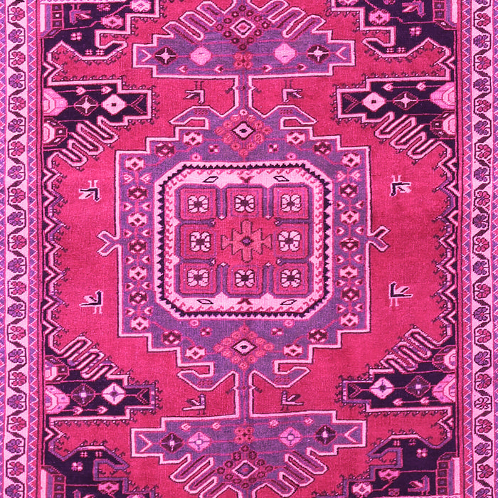 Medallion Pink Traditional Rug, tr1095pnk