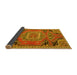 Sideview of Medallion Yellow Traditional Rug, tr1095yw
