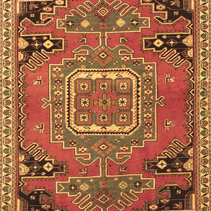 Medallion Brown Traditional Rug, tr1095brn