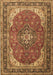 Medallion Brown Traditional Rug, tr1096brn