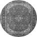 Square Medallion Gray Traditional Rug, tr1096gry