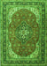 Medallion Green Traditional Rug, tr1096grn