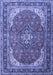 Medallion Blue Traditional Rug, tr1096blu