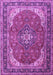 Machine Washable Medallion Purple Traditional Area Rugs, wshtr1096pur