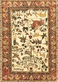 Animal Brown Traditional Rug, tr1097brn