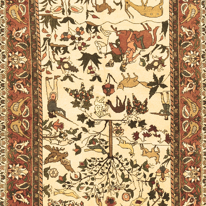Animal Brown Traditional Rug, tr1097brn