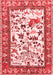 Animal Red Traditional Area Rugs