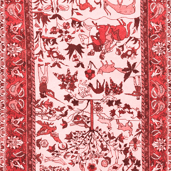 Animal Red Traditional Area Rugs