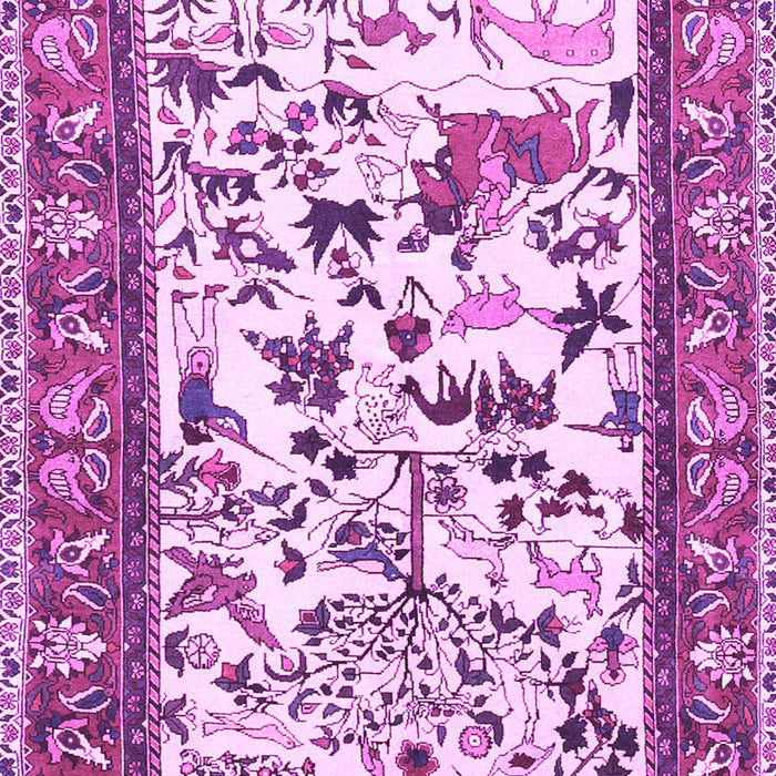 Animal Purple Traditional Rug, tr1097pur