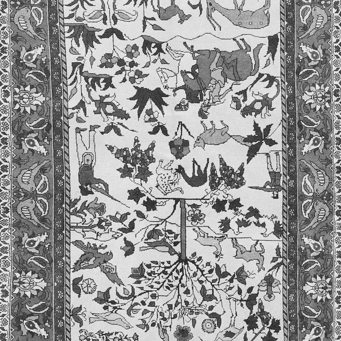 Animal Gray Traditional Rug, tr1097gry