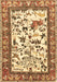 Machine Washable Animal Brown Traditional Rug, wshtr1097brn