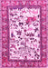 Animal Pink Traditional Rug, tr1097pnk