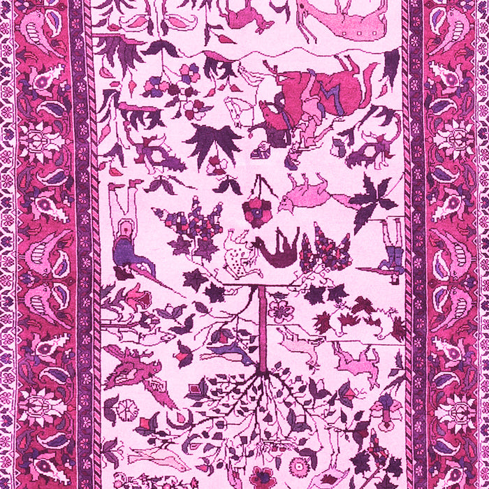 Animal Pink Traditional Rug, tr1097pnk