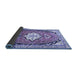 Sideview of Medallion Blue Traditional Rug, tr1098blu