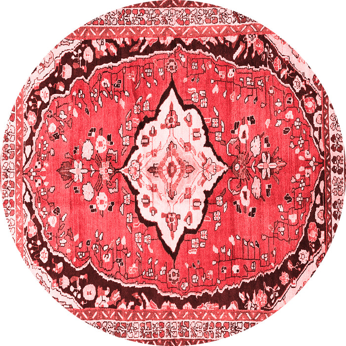 Medallion Red Traditional Rug, tr1098red