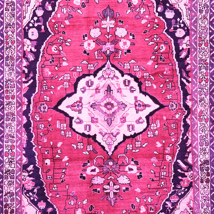 Medallion Pink Traditional Rug, tr1098pnk