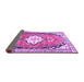 Sideview of Medallion Purple Traditional Rug, tr1098pur