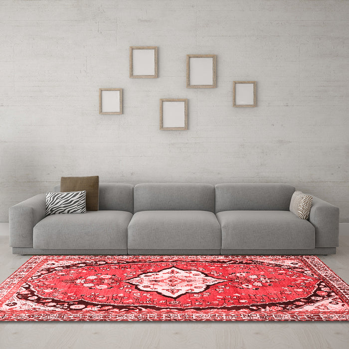 Traditional Red Washable Rugs